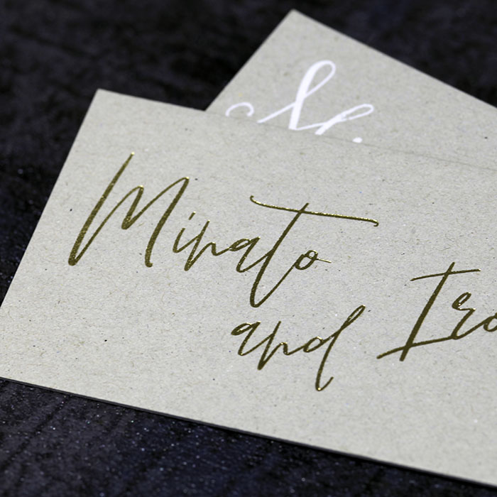 チップボール 0.6mm［箔押し名刺印刷］