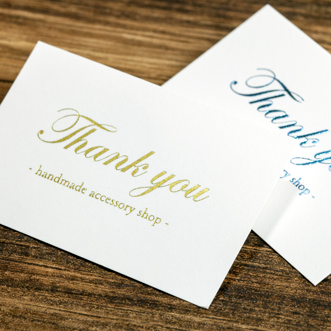 ヴァンヌーボV-FS 箔押し名刺印刷